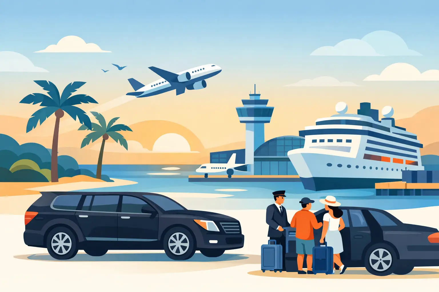 Private Transfer From FL for Airport and Port Rides
