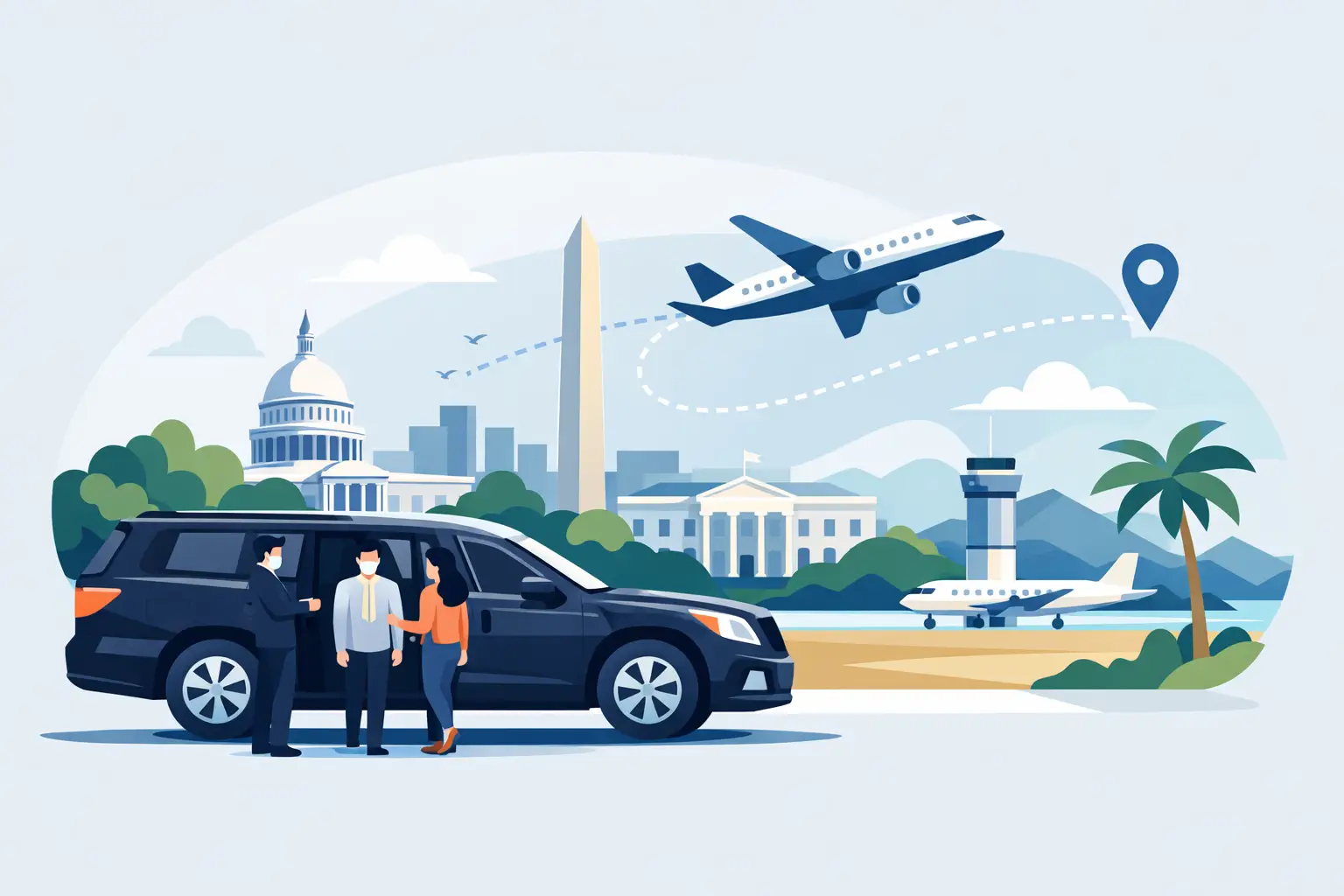 Private Transfer From W. DC: Book a Direct Ride