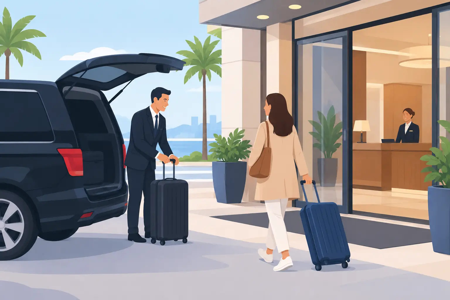 Hotel Guest Transportation Example for Easy Arrivals