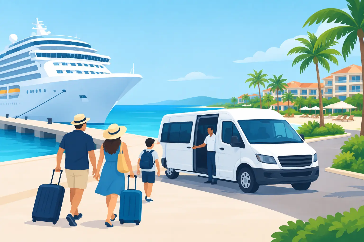 Port to Resort Transfer Example for Cruise Guests
